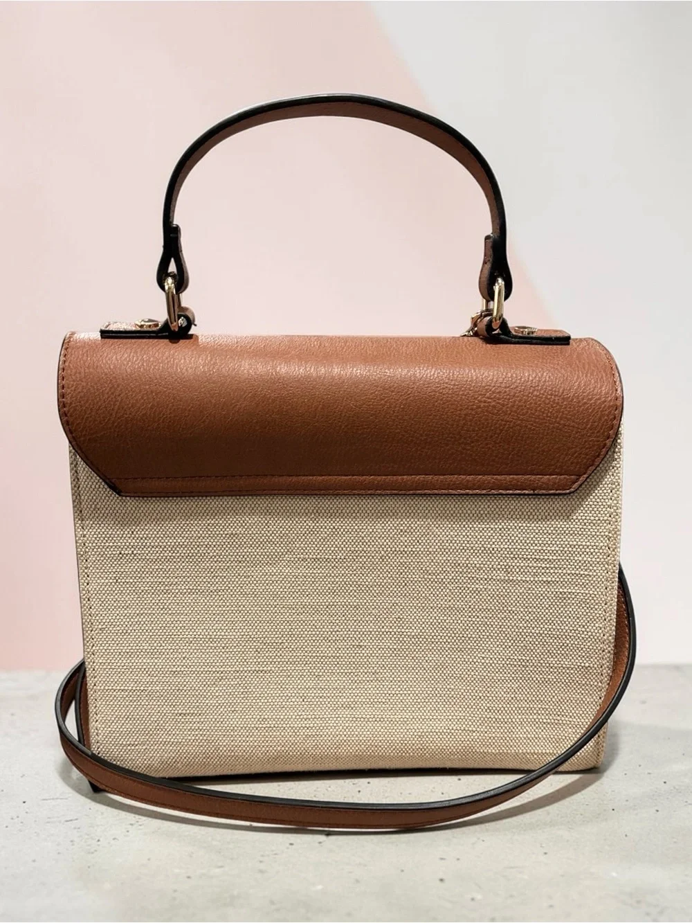 Dune London Structured Top-Handle Satchel Bag with Matching Coin Purse Pouch